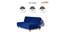 Beatrix 4 Seater Wooden Sofa cum Bed (Blue) by Urban Ladder - Rear View Design 1 - 664688