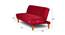 Cora 4 Seater Wooden Sofa cum Bed (Maroon) by Urban Ladder - Design 1 Close View - 664699