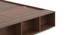 Toshi Platform Storage Bed (Queen Bed Size, Rustic Walnut Finish) by Urban Ladder - - 
