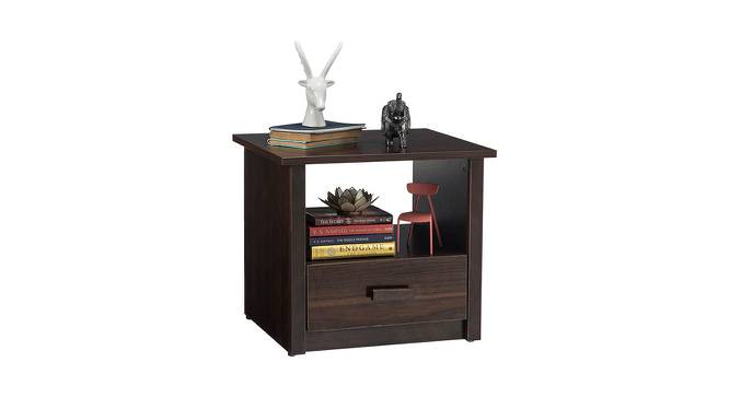 Nina A Bedside Table Dark Cherry (Matte Finish) by Urban Ladder - Front View Design 1 - 665016