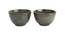 Della Grey Ceramic Dinner Bowls Set of 2 (Grey) by Urban Ladder - Front View Design 1 - 665738