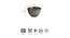 Della Grey Ceramic Dinner Bowls Set of 2 (Grey) by Urban Ladder - Design 1 Dimension - 665819