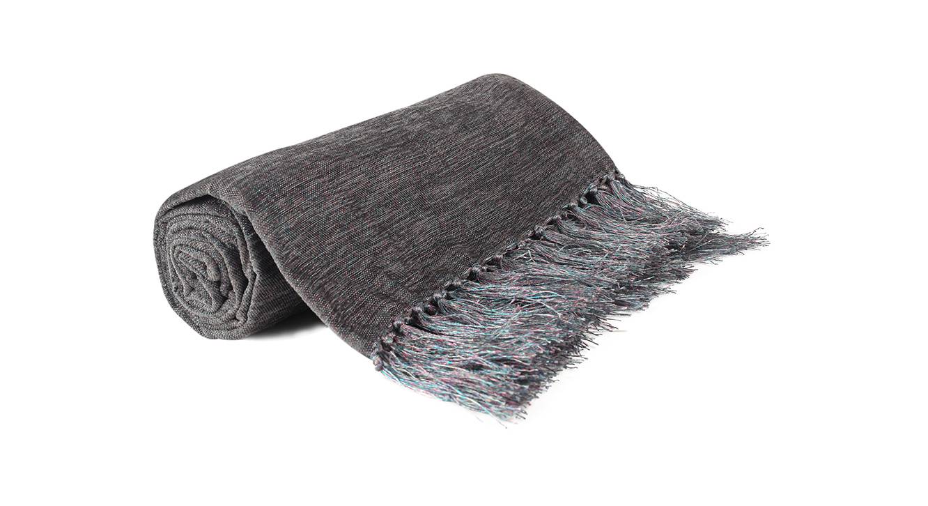Grey Chenille Throw Urban Ladder