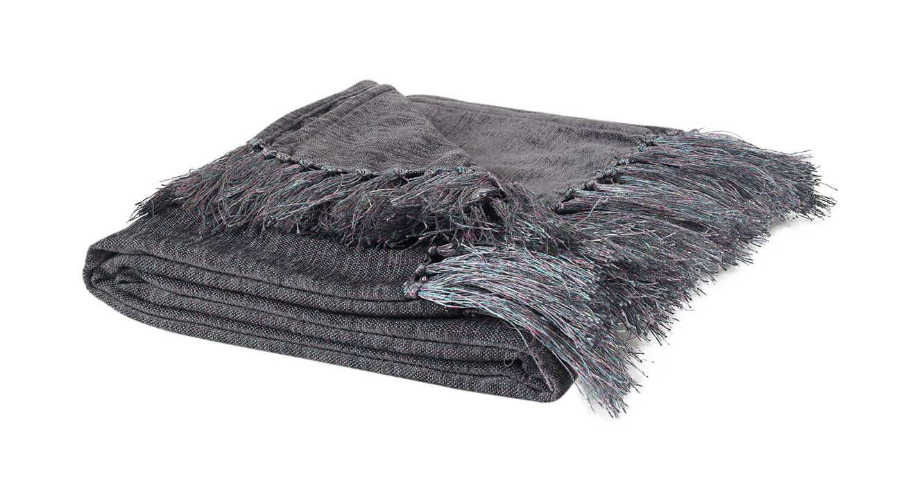 Grey Chenille Throw Urban Ladder
