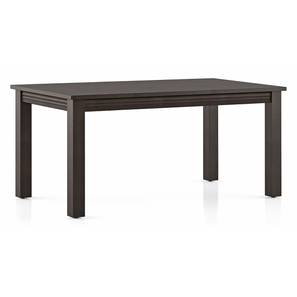 Dining Tables Design Casella Solid Wood 6 Seater Dining Table in Mocha Walnut Finish