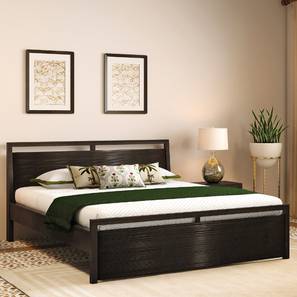 All Beds Design Casella Solid Wood Queen Size Bed in Mocha Walnut Finish