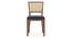 Argiro cane chair - set of 2 (Teak Finish, Night Blue Velvet) by Urban Ladder - Ground View Design 1 - 666252