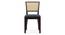 Argiro cane chair - set of 2 (Mahogany Finish, Night Blue Velvet) by Urban Ladder - Ground View Design 1 - 666255