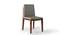 Galatea Dining Chair - Set Of 2 (Teak Finish, Grey) by Urban Ladder - Front View Design 1 - 666379