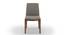 Galatea Dining Chair - Set Of 2 (Teak Finish, Grey) by Urban Ladder - Design 1 Side View - 666384