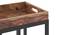 Harlequin Side Table (Teak Finish) by Urban Ladder - Rear View Design 1 - 666395