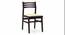 Leon Solid Dining Chair - Set of 2 (Mahogany Finish, Camilla Ivory) by Urban Ladder - Design 1 Side View - 666404