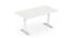 SOS LiteOffice SmallOffice Height Adjustable Table (Everest White) 1500LX750DX750mm Ht (Laminate Finish) by Urban Ladder - Cross View Design 1 - 667730