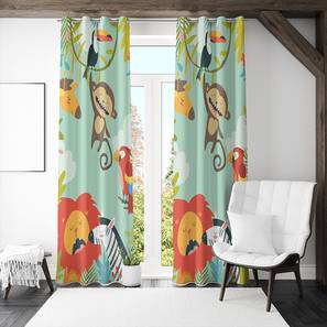 Home Decor In Guwahati Design Multicolor Polyester Room Darkening Door Curtain