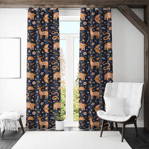 Home Decor In Guwahati Design Multicolor Polyester Room Darkening Door Curtain