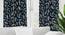 Mishka Blue Polyester 7 Feet Door Curtain Set of - 2 (Blue, Eyelet Pleat) by Urban Ladder - Ground View Design 1 - 669205
