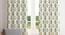 Atticus White Polyester 7 Feet Door Curtain Set of - 2 (White, Eyelet Pleat) by Urban Ladder - Front View Design 1 - 669253