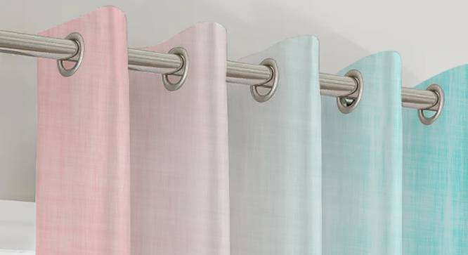 Beckett Multicolor Polyester 7 Feet Door Curtain Set of - 2 (Eyelet Pleat, Multicolor) by Urban Ladder - Design 1 Side View - 669269
