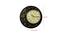 Michael Black & Gold Engineered Wood Round Wall Clock (Black & Gold) by Urban Ladder - Design 1 Dimension - 670038