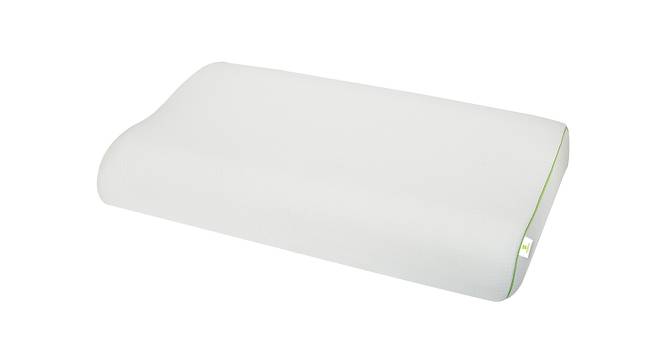 Journi Memory Foam 12x24 inches Pillow (White) by Urban Ladder - Front View Design 1 - 670065