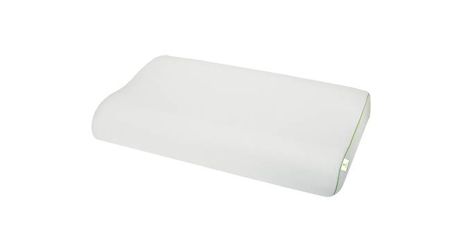 Holland Memory Foam 15x24 inches Pillow (White) by Urban Ladder - Front View Design 1 - 670067