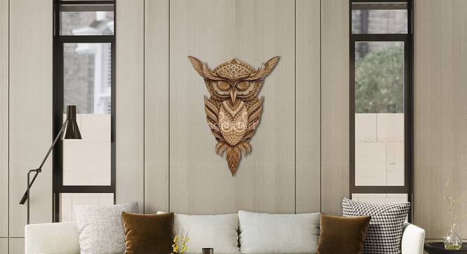 DIE -Owl Swag- (Brown) by Urban Ladder - Front View Design 1 - 670269