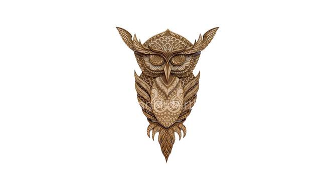 DIE -Owl Swag- (Brown) by Urban Ladder - Design 1 Side View - 670288