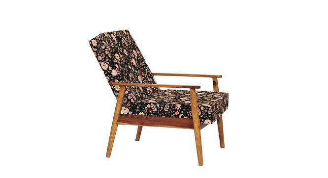 Memsaab Arm Chair - Floral Swirls Red (Black, sheesham wood Finish) by Urban Ladder - Front View Design 1 - 670412