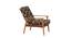 Memsaab Arm Chair - Floral Swirls Red (Black, sheesham wood Finish) by Urban Ladder - Front View Design 1 - 670412