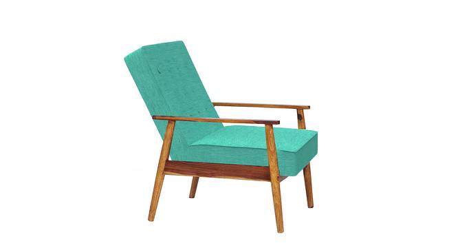 Memsaab Arm Chair - Floral Swirls Red (Blue, sheesham wood Finish) by Urban Ladder - Front View Design 1 - 670417