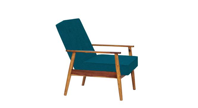 Memsaab Arm Chair - Floral Swirls Red (Blue, sheesham wood Finish) by Urban Ladder - Front View Design 1 - 670420
