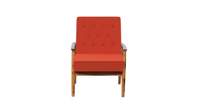 Memsaab Arm Chair - Floral Swirls Red (Red, sheesham wood Finish) by Urban Ladder - Cross View Design 1 - 670434