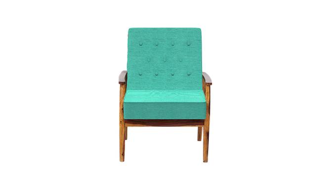 Memsaab Arm Chair - Floral Swirls Red (Blue, sheesham wood Finish) by Urban Ladder - Cross View Design 1 - 670436
