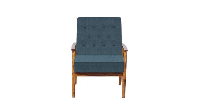 Memsaab Arm Chair - Floral Swirls Red (Blue, sheesham wood Finish) by Urban Ladder - Cross View Design 1 - 670440