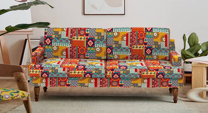 Nawab Couch - Savanna Green (Red) by Urban Ladder - Front View Design 1 - 670604