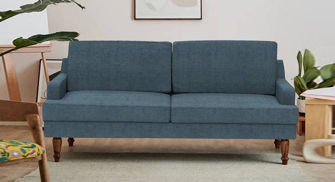 Nawab Couch - Savanna Green (Blue) by Urban Ladder - Front View Design 1 - 670741