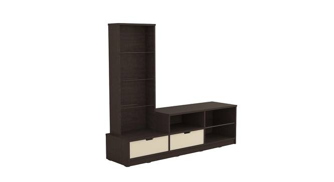 Bamboo Engineered Wood Free Standing TV Unit in African Oak Finish (Melamine Finish) by Urban Ladder - Cross View Design 1 - 671632