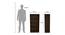 Walton Engineered Wood Bookshelf in African Oak Finish (Melamine Finish) by Urban Ladder - Design 1 Dimension - 671645