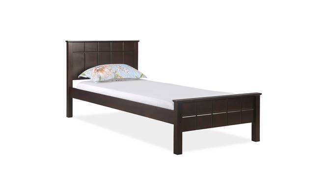 Cipher Single Size Bed (Brown) by Urban Ladder - Front View Design 1 - 671741