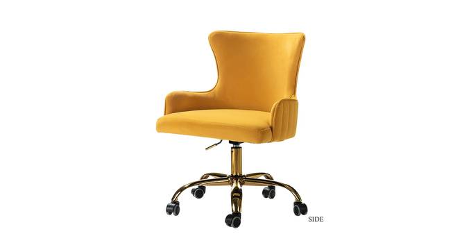 Adan Task Chair - Blue (Yellow) by Urban Ladder - Front View Design 1 - 671869
