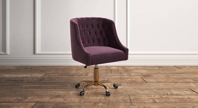 Clemence Task Chair - Yellow (Purple) by Urban Ladder - Front View Design 1 - 671871