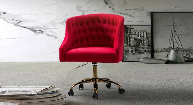 Clemence Task Chair - Yellow (Red) by Urban Ladder - Front View Design 1 - 671872