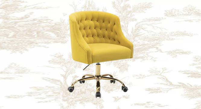 Clemence Task Chair - Yellow (Yellow) by Urban Ladder - Front View Design 1 - 671873