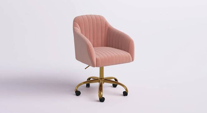 Louise Task Chair - Pink (Pink, Powder Coating Finish) by Urban Ladder - Front View Design 1 - 671879