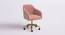 Louise Task Chair - Pink (Pink, Powder Coating Finish) by Urban Ladder - Front View Design 1 - 671879