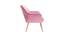 Brodie Accent Chair - Pink (Pink, Powder Coating Finish) by Urban Ladder - Cross View Design 1 - 671896