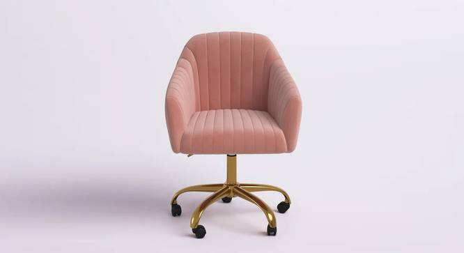 Louise Task Chair - Pink (Pink, Powder Coating Finish) by Urban Ladder - Cross View Design 1 - 671903