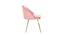 Hindmen Side Chair - Pink (Pink, Powder Coating Finish) by Urban Ladder - Design 1 Side View - 671940