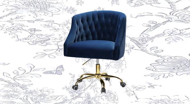 Clemence Task Chair - Yellow (Blue) by Urban Ladder - Front View Design 1 - 671941