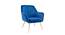 Brodie Accent Chair - Pink (Blue, Powder Coating Finish) by Urban Ladder - Front View Design 1 - 671943